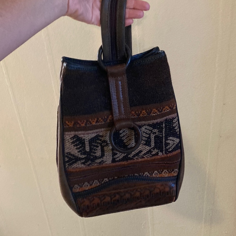 Bohemian Brown Patterned Backpack - image 3